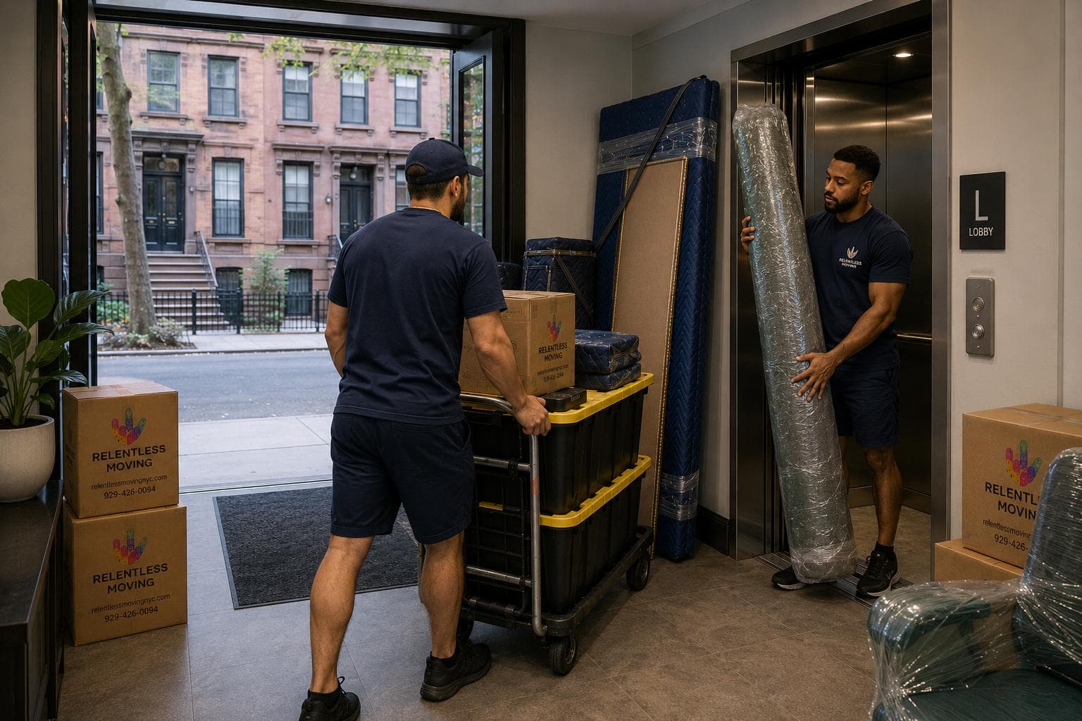 Apartment moving in New York City