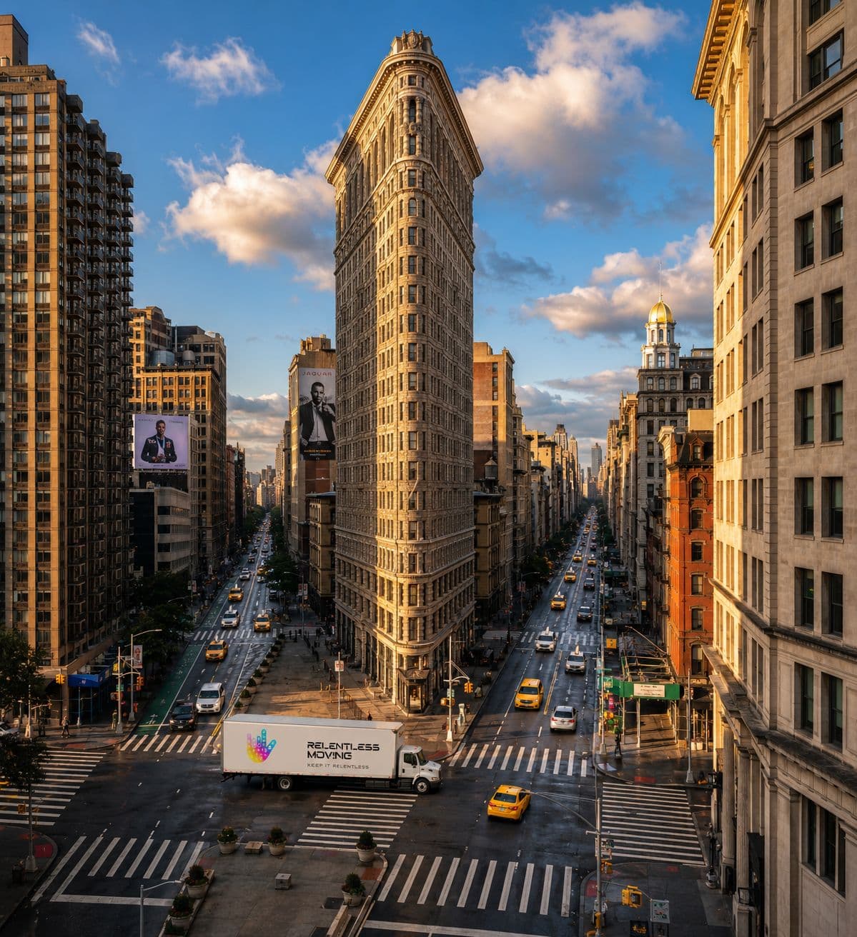 Manhattan skyline and streets